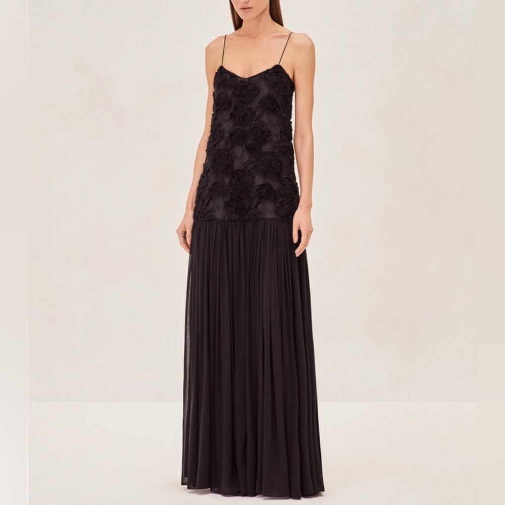 Alexis Black Floral Maxi Dress